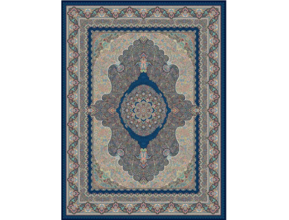 فرش 1200 شانه برجسته تراکم 3600 -کد 6150 - زمینه نقره ای 